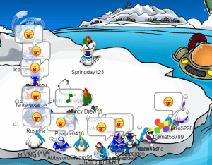 Sticking our tongues at them.