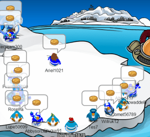 Showing off our money.