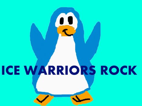 A penguin saying IW rocks