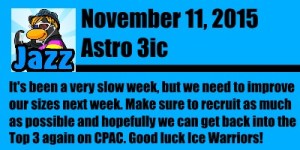 Ice Warriors Message 11 nov